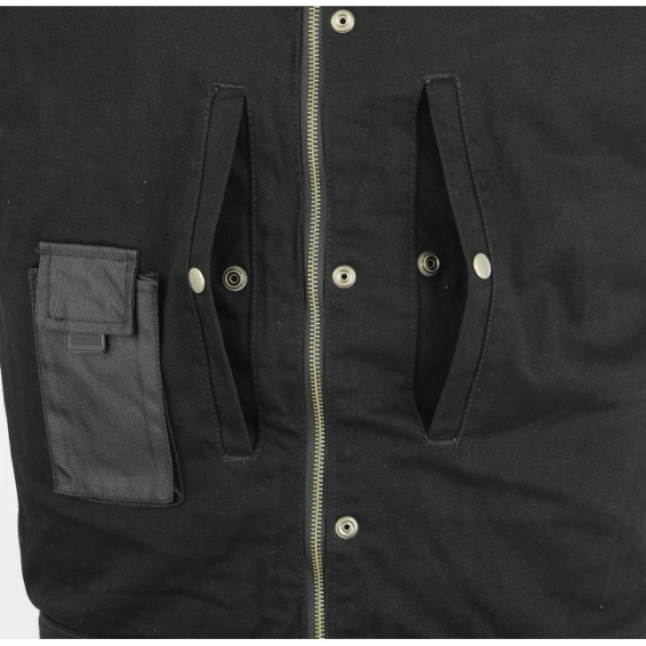 Gilet jeans uomo on sale biker