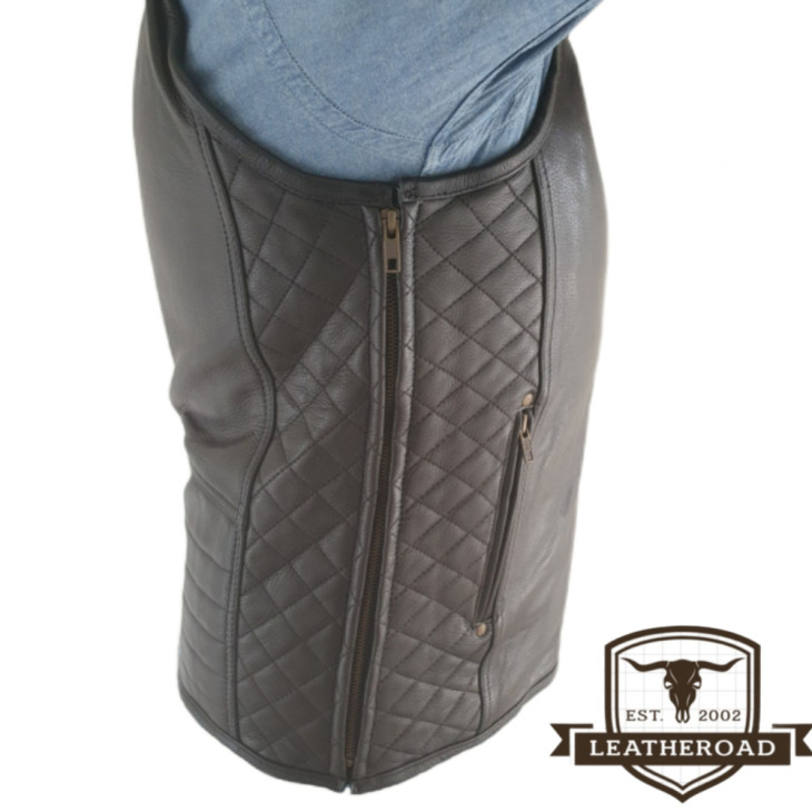 Gilet in pelle artigianale