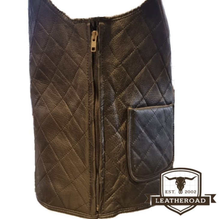 Gilet in pelle artigianale