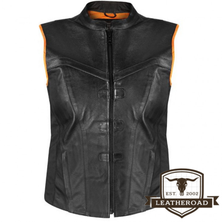 Gilet in pelle