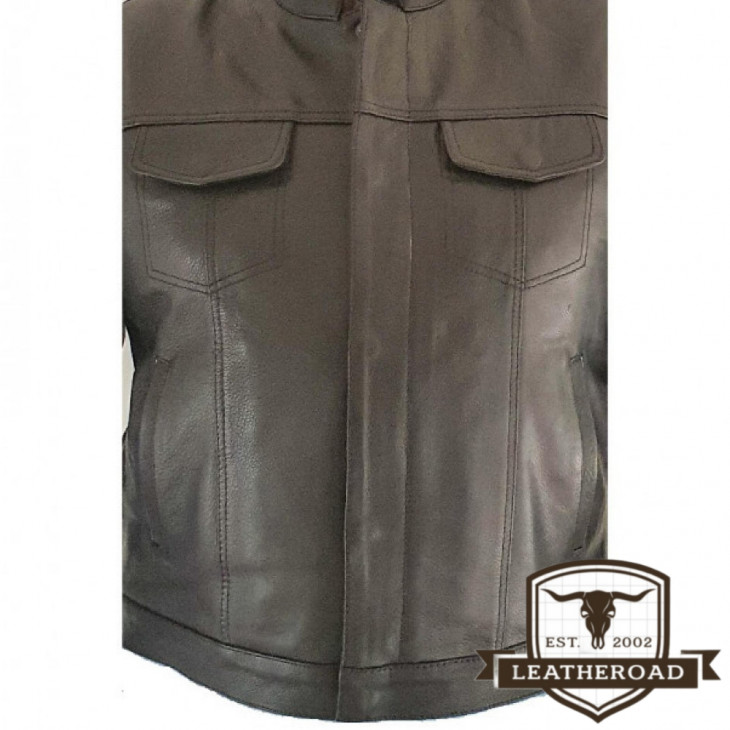 Gilet in pelle artigianale