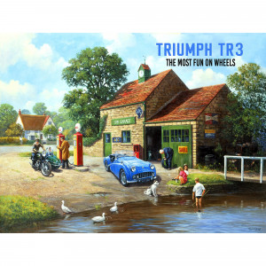 Blue triumph tr3