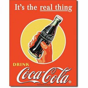 Coca-Cola Real Thing Bottle Ad 1948