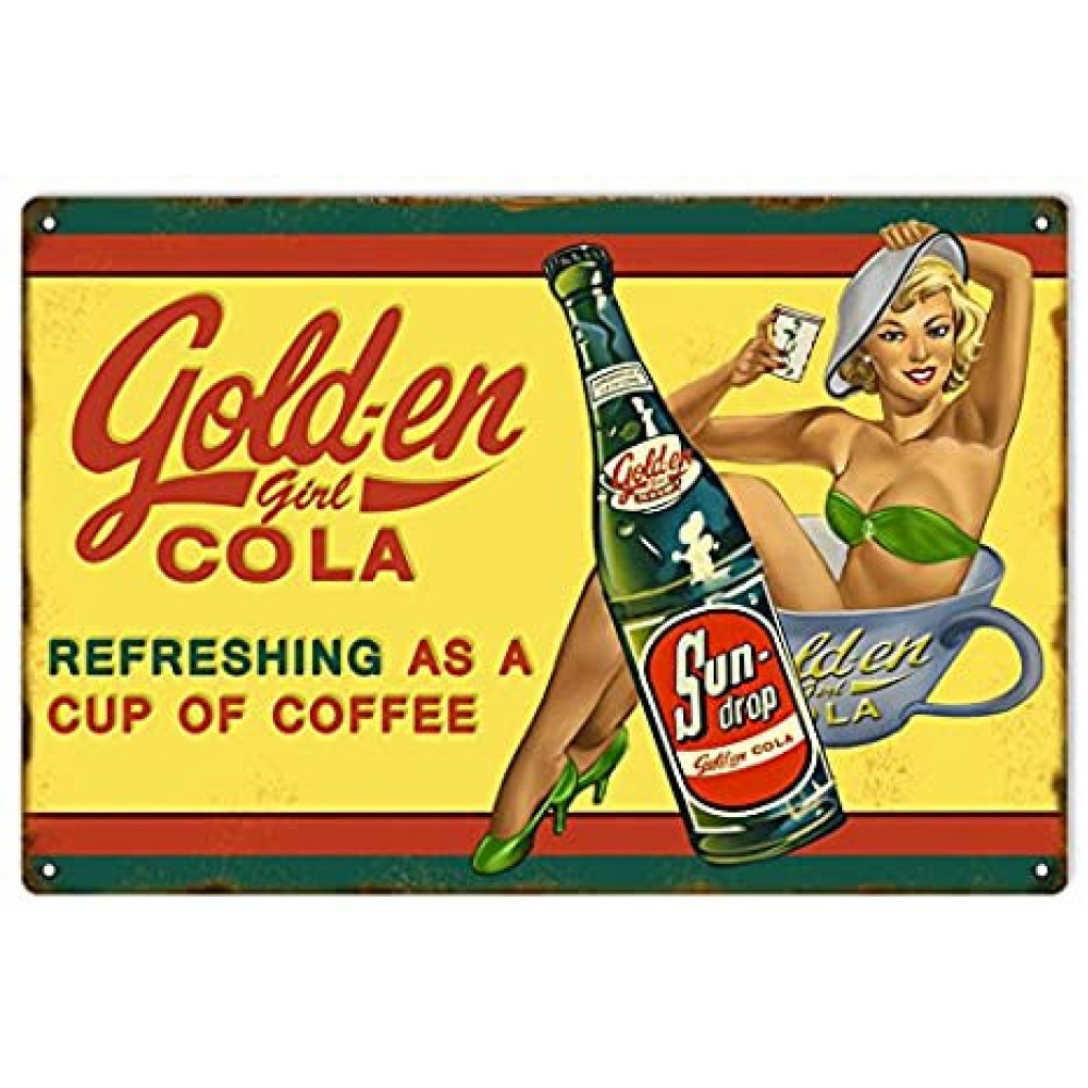 GOLDEN GIRL COLA REFRESHING AS A CUP OF COFFEE