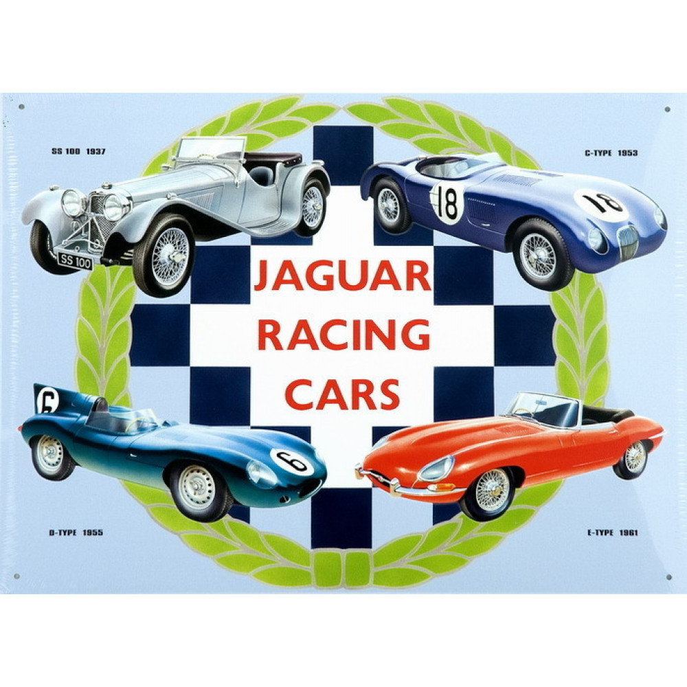 JAGUAR RACING CARS COLLAGE