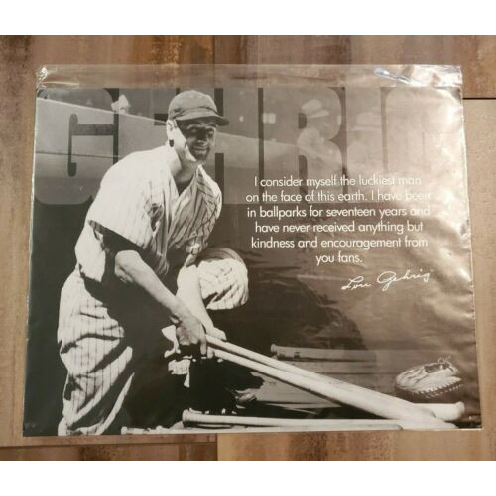 New York Yankees Lou Gehrig Luckiest