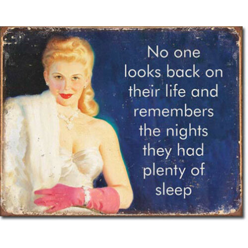 No One Remembers Nights They Had Plenty Of Sleep