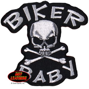 Patch  Biker Baby Skull & Bone
