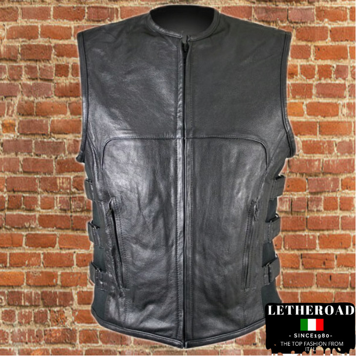 Gilet in pelle artigianale