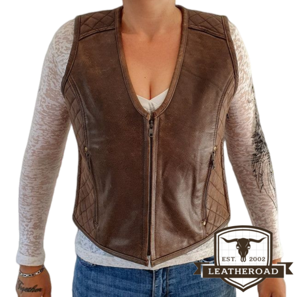 Gilet in pelle artigianale