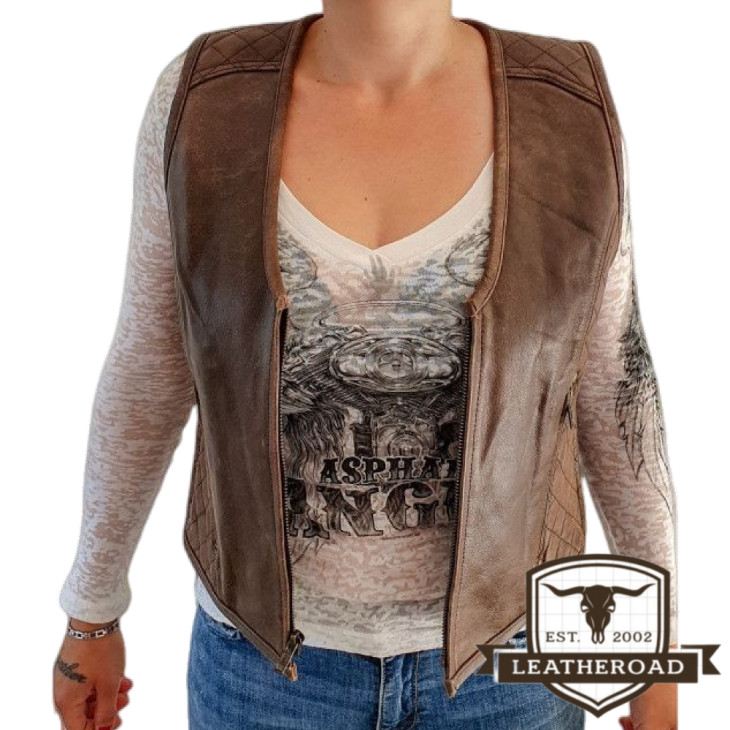 Gilet in pelle artigianale