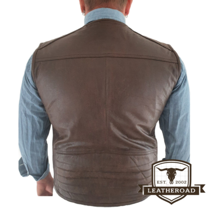 Gilet in pelle artigianale