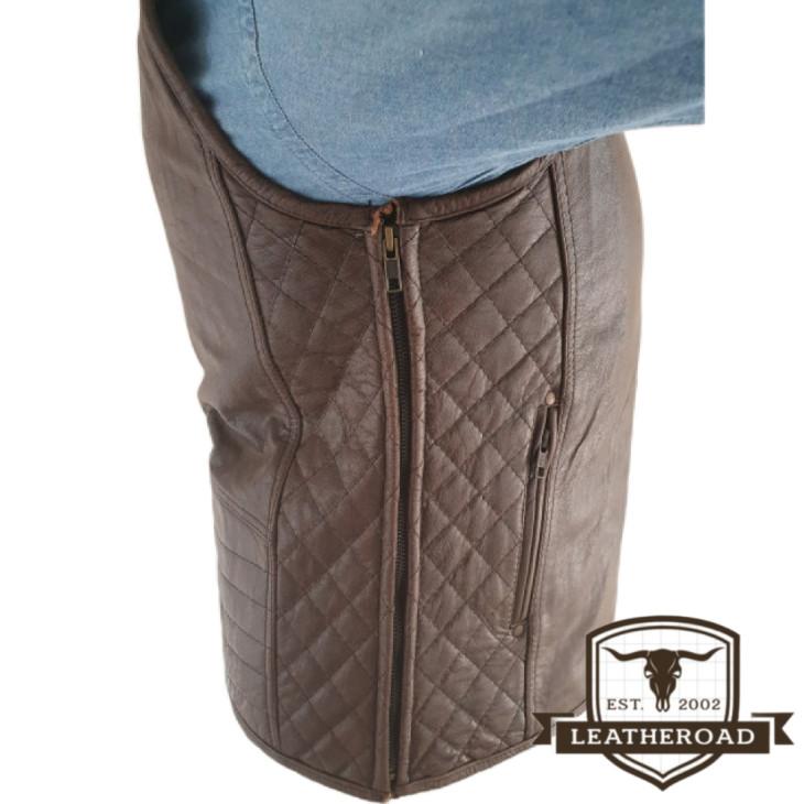 Gilet in pelle artigianale